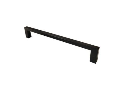 Contemporary Matte Black Metal Cabinet Pull - 107